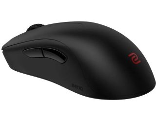 BenQ ZOWIE U2 Wireless Mouse For Esports, размер M, 60g, до 1000 Hz, до 3200 DPI, симетричен дизайн, вдлъбнати от двете страни за ловкост при многоъгълно движение, безжичен дизайн с подобрен приемник, без драйвери, plug and play
