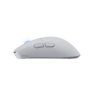 Asus ROG Harpe II Wireless Esports Gaming Mouse, 48g Lightweight, Symmetrical, AimPoint Pro 42K Optical Sensor, Optical Switches, 8K Polling, 5 Programmable Buttons, FPS Games (Moonlight White)