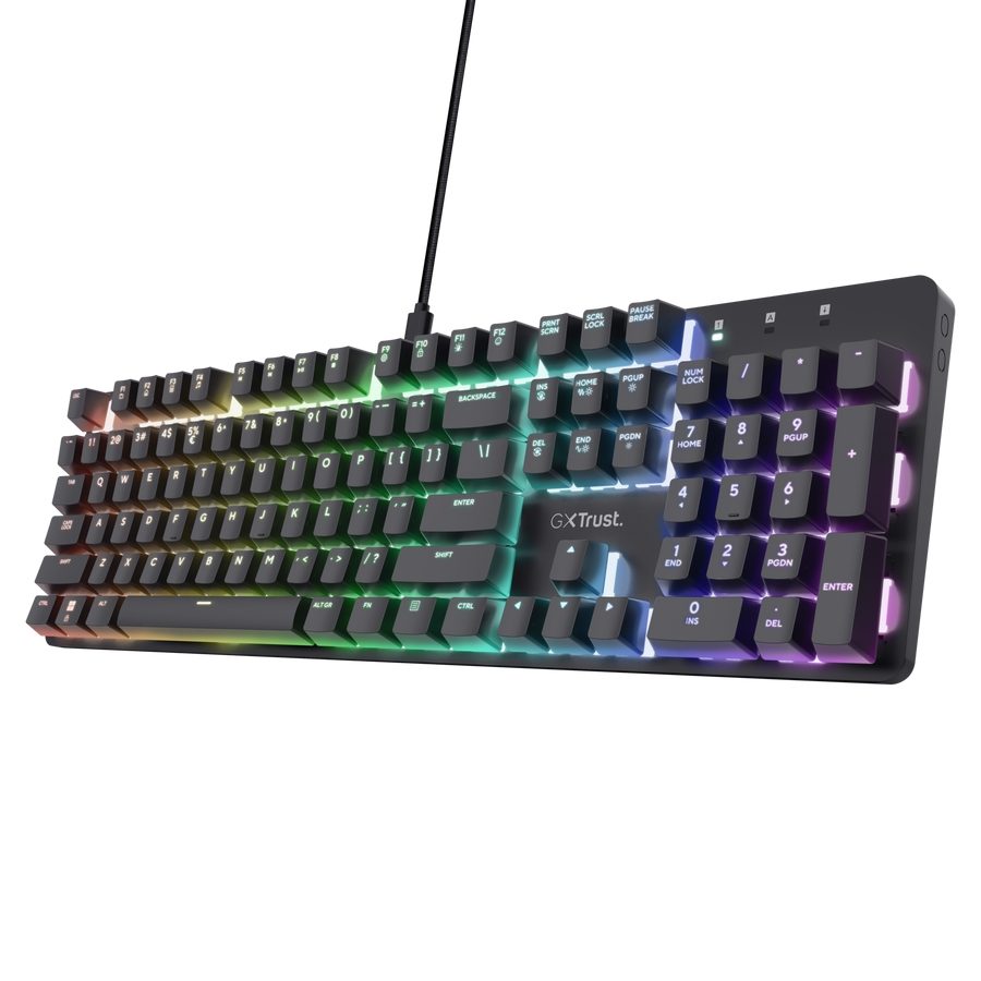 TRUST GXT 871 Zora механична геймърска клавиатура - Black US