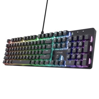 TRUST GXT 871 Zora механична геймърска клавиатура - Black US