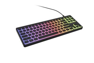 Genesis Gaming Keyboard Thor 430 TKL, US, RGB механична, Outemu, розова, тиха, Hot Swap Slim, черна
