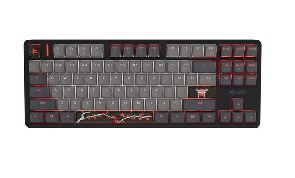 Fury Gaming Keyboard Kanabo K6, US layout, Magnetic backlight, Mechanical, Black-Grey