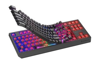 Genesis Gaming Keyboard Thor 230 TKL Wireless US Black RGB Mechanical Outemu Red