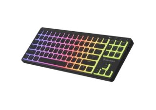 Genesis Gaming Keyboard Thor 430 TKL Wireless, US, RGB Mechanical Outemu Pink, Silent Slim, Black