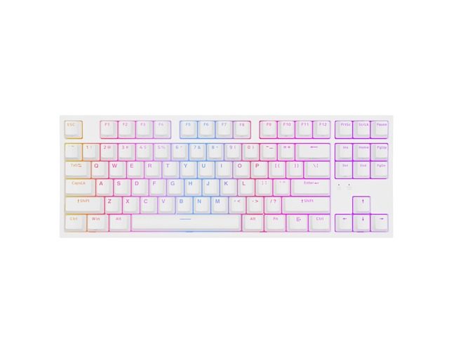 Genesis Gaming Keyboard Thor 404 TKL White RGB Backlight US Layout Yellow Switch