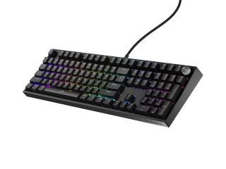Genesis Mechanical Gaming Keyboard Thor 404 Black RGB Backlight Outemu Peach Silent, US Layout