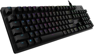 Клавиатура Logitech G512, GX Brown Tactile, Lightsync RGB, USB Passthrough Data/Power, алуминиева сплав, Game Mode, Black Carbon