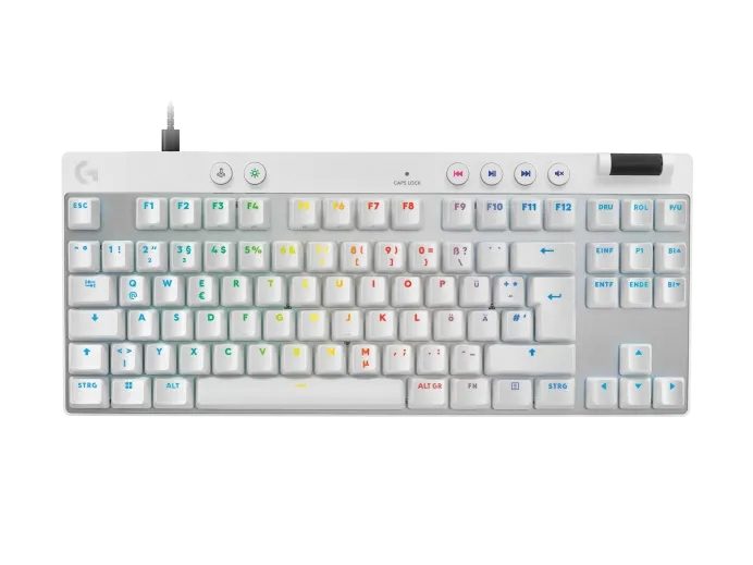Logitech PRO X TKL RAPID - БЯЛ - US INT`L - EMEA28i-935