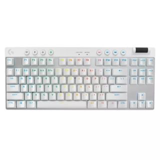 Logitech G PRO X TKL LIGHTSPEED Gaming Keyboard - WHITE - US INT'L - 2.4GHZ/BT - N/A - EMEA28-935 - TACTILE