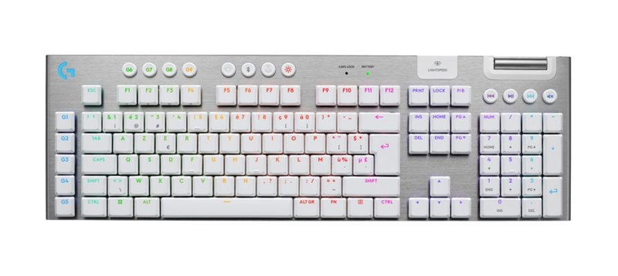 Logitech G915 X LIGHTSPEED Wireless Gaming Keyboard - WHITE - US INT`L - EMEA28i-935