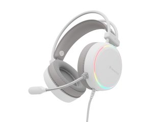 Genesis Слушалки Neon 613 G2 с микрофон RGB подсветка Бял
