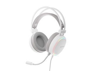 Genesis Слушалки Neon 613 G2 с микрофон RGB подсветка Бял