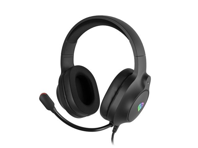 Genesis Слушалки Neon 213 с микрофон RGB подсветка черни