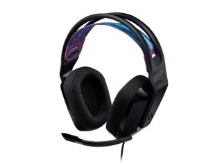 Logitech G335 Gaming Headset, PRO-G 40 mm Drivers, DTS Headphone:X 2.0 Surround, Blue Voice Microphone, 240 g, Black