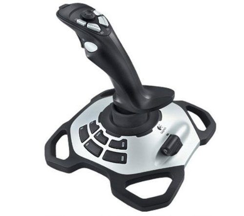 Logitech G Extreme 3D Pro джойстик, Twist Rudder Control, 12 програмируеми бутона, 8-посочен hat switch