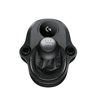 Logitech G Shifter, Six Speeds, G923, G29 and G920 Racing Wheels, Steel, Leather