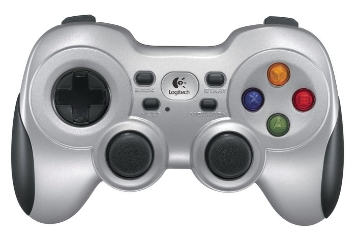 Logitech Gamepad F710, Dual Vibration Feedback, Steam Support, D-Pad, 2.4 GHz Wireless