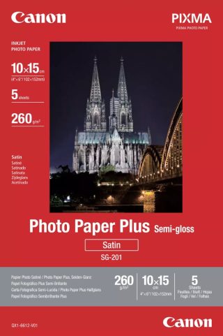 Canon SG-201 фотографска хартия 10x15 см, 5 листа