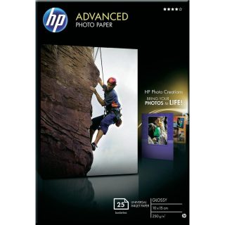 HP Advanced Glossy Photo Paper - 25 листа / 10 x 15 cm без полета
