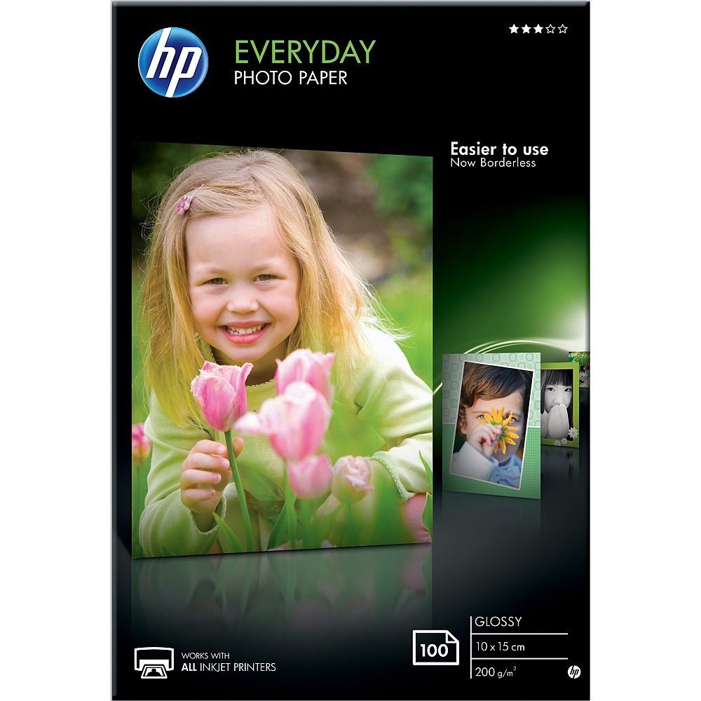HP Everyday Glossy Photo Paper - 100 листа / 10 x 15 cm