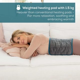 Beurer HK 145 CosyWeight Green Planet XXL, 100% рециклиран материал, прилепваща термоподложка благодарение на пълнеж от стъклени топчета, BSS, OEKO-TEX Standard 100, 6 температурни степени, автоматично изключване след 90 мин; пере се на 30°