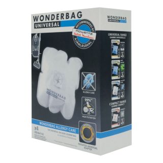 Rowenta WB484740 WonderBag Endura торбички за прахосмукачка Allergy Care комплект от 4 (универсални, 5-слойни, текстил)
