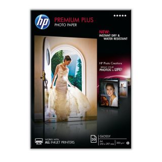 HP Premium Plus Glossy Photo Paper - 20 листа/A4/210 x 297 mm