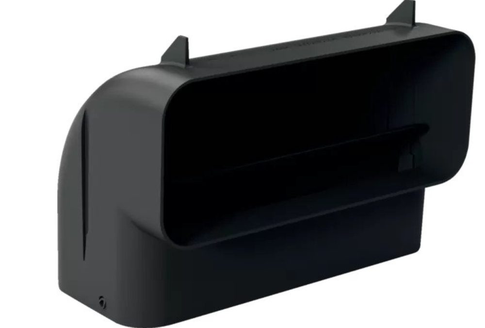 Bosch HEZ9VDSB3, плосък въздуховод, вертикален M 90° завой (от 65 см дълбочина на плота)