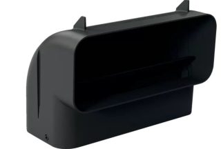 Bosch HEZ9VDSB3, плосък въздуховод, вертикален M 90° завой (от 65 см дълбочина на плота)