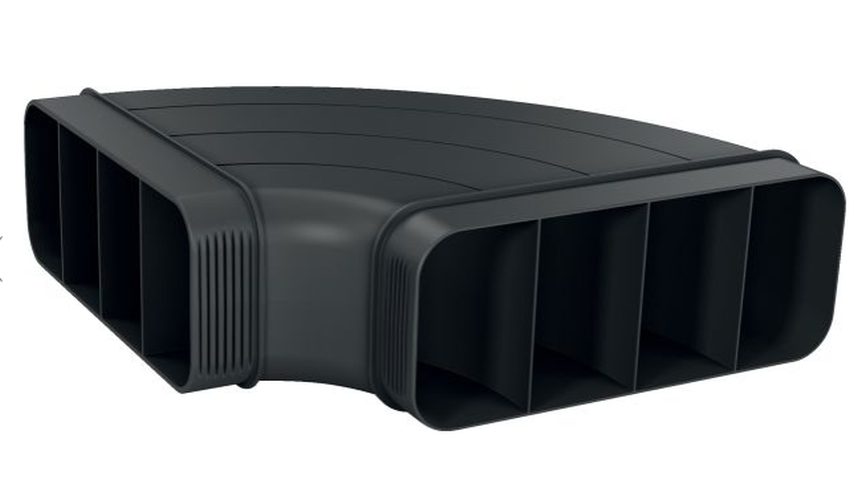 Bosch HEZ9VDSB1, Плосък канал, хоризонтално 90° коляно