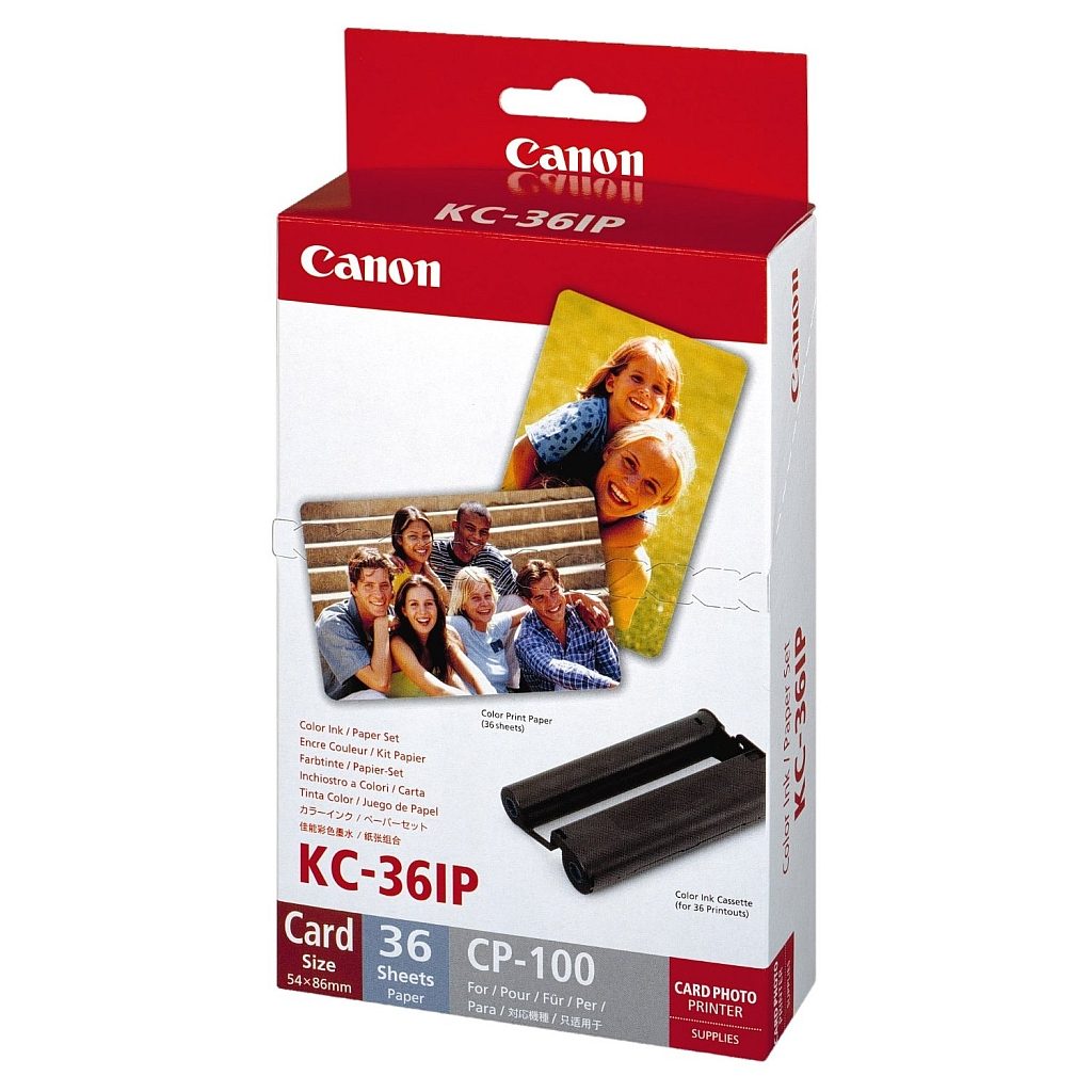 Canon Color Ink/Paper set KC-36IP (размер на кредитна карта) 36 листа