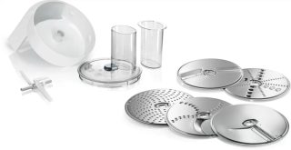 BOSCH MUZ5VL1, комплект Veggielove, 5 диска за бързо рязане, рендосване и настъргване на широка гама от продукти