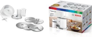 BOSCH MUZ5VL1, комплект Veggielove, 5 диска за бързо рязане, рендосване и настъргване на широка гама от продукти
