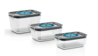 Bosch MSZV0FC3 Вакуумна кутия, включени 3 вакуумни кутии (0.9 л, 1.2 л, 1.7 л), изработени от Тритан, без BPA, съвместими с серия ErgoMixx и блендер VitaMaxx