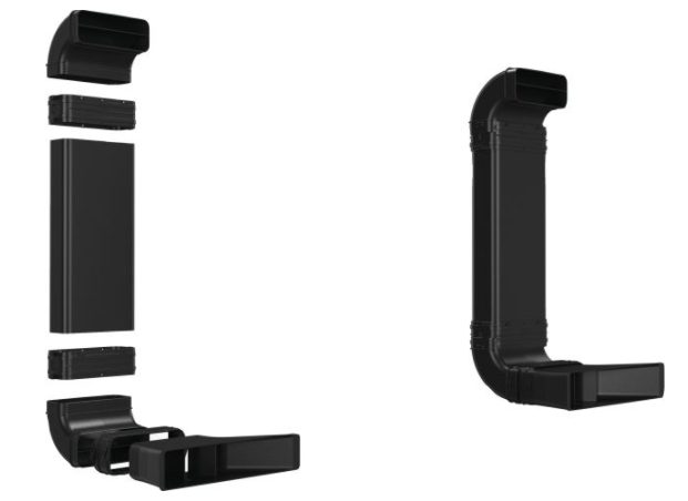 Bosch HEZ9VDKR0 Комплект аксесоари за рециркулация, частично канални, за работни плотове с дълбочина 70 см (или повече)