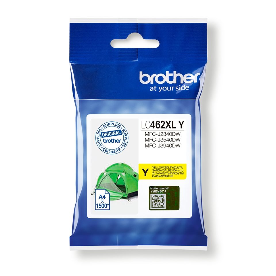 Brother LC462XLY Жълт мастилен касет за MFC-J2340DW/J3540DW/J3940DW