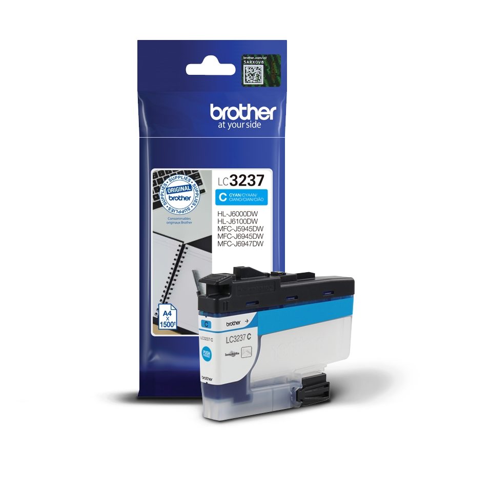 Brother LC-3237 Cyan мастило касета