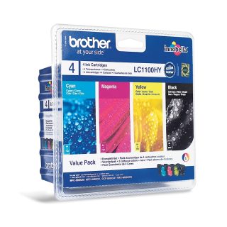 Brother LC-1100HY BK/C/M/Y VALUE BP комплект мастило с висок добив