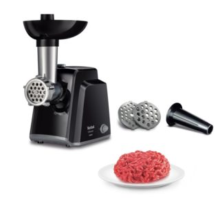 Tefal NE105838 Месомелачка, 1400W, Капацитет 1.7 kg/min, Функция за обратно въртене, Нож за мелене, 2 приставки за наденица, Черен
