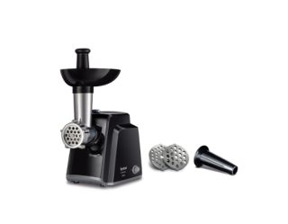 Tefal NE105838 Месомелачка, 1400W, Капацитет 1.7 kg/min, Функция за обратно въртене, Нож за мелене, 2 приставки за наденица, Черен