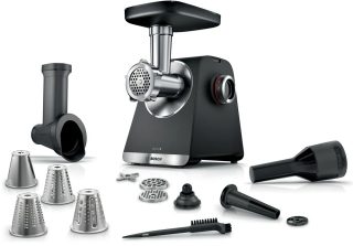 Месомелачка Bosch MFWS640B, SER6, MultiPower 2100 W, Планетарна предавателна кутия, 3,5 kg/min, Черен
