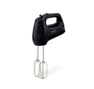 Tefal HT310838, ръчен миксер, 300W, 5 скорости + турбо, 2 бъркалки, 2 куки за тесто, черен