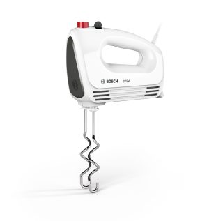 Bosch MFQ22100 Ръчен миксер, CleverMixx, 375 W, 4 скорости, допълнителна импулсна/турбо функция, бял/сив