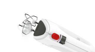 Bosch MFQ22100 Ръчен миксер, CleverMixx, 375 W, 4 скорости, допълнителна импулсна/турбо функция, бял/сив