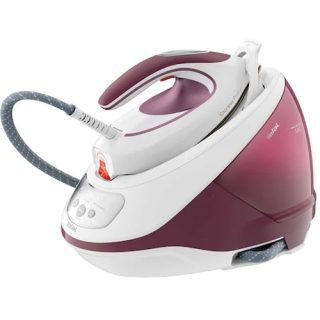 Парогенератор, Tefal SV9201E0, Express Protect, червен, 2800W, ръчни настройки на температурата, 7.5 bar, 130 g/min, парен тласък 530 g/min, подметка Durilium Airglide Autoclean, AD, AO, сменяем резервоар за вода 1.8L, колектор за котлен камък, заключваща система, бързо загряване 2 мин