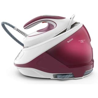 Парогенератор, Tefal SV9201E0, Express Protect, червен, 2800W, ръчни настройки на температурата, 7.5 bar, 130 g/min, парен тласък 530 g/min, подметка Durilium Airglide Autoclean, AD, AO, сменяем резервоар за вода 1.8L, колектор за котлен камък, заключваща система, бързо загряване 2 мин