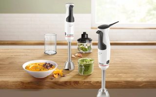 Пасатор Bosch MSM4W220, SER4, ErgoMaster, 600 W, Dynamic Speed Control, QuattroBlade System, с пасатор, чопър и мерителна чаша, бял