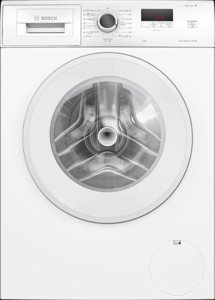 Пералня Bosch WGE02200BY, 7 kg, енергиен клас A, 1200 об/мин, бяла