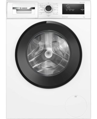 Bosch WAN2806BBY, SER4, Пералня 8kg, A, 1400rpm, 51/72dB(A), Iron Assist, waveDrum 65l, 4 опции, черна-черно-сива врата