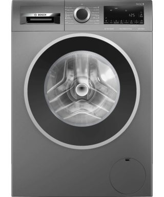 Пералня Bosch WGG244ZREU, SER6, 9kg, A, 1400rpm, 51/71dB(A), Iron Assist, AntiStain 4, waveDrum 65l, сребристо-черна врата, чугунено сива